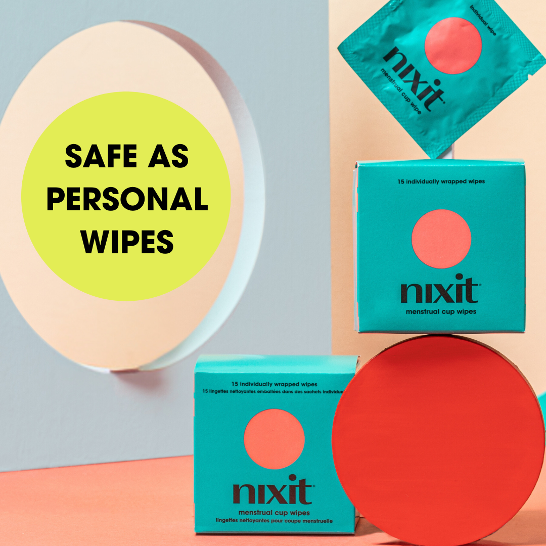nixit Menstrual Cup/Disc Wipes | Individually Wrapped