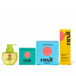 Nixit product line including a lubricant, menstrual disc, menstrual cup wipes and menstrual cup wash on a white background