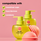 2 lubricant bottles sit behind 2 nixit menstrual discs.  Wording on the image reads: Compatible with: menstrual cups, toys/devices, condoms