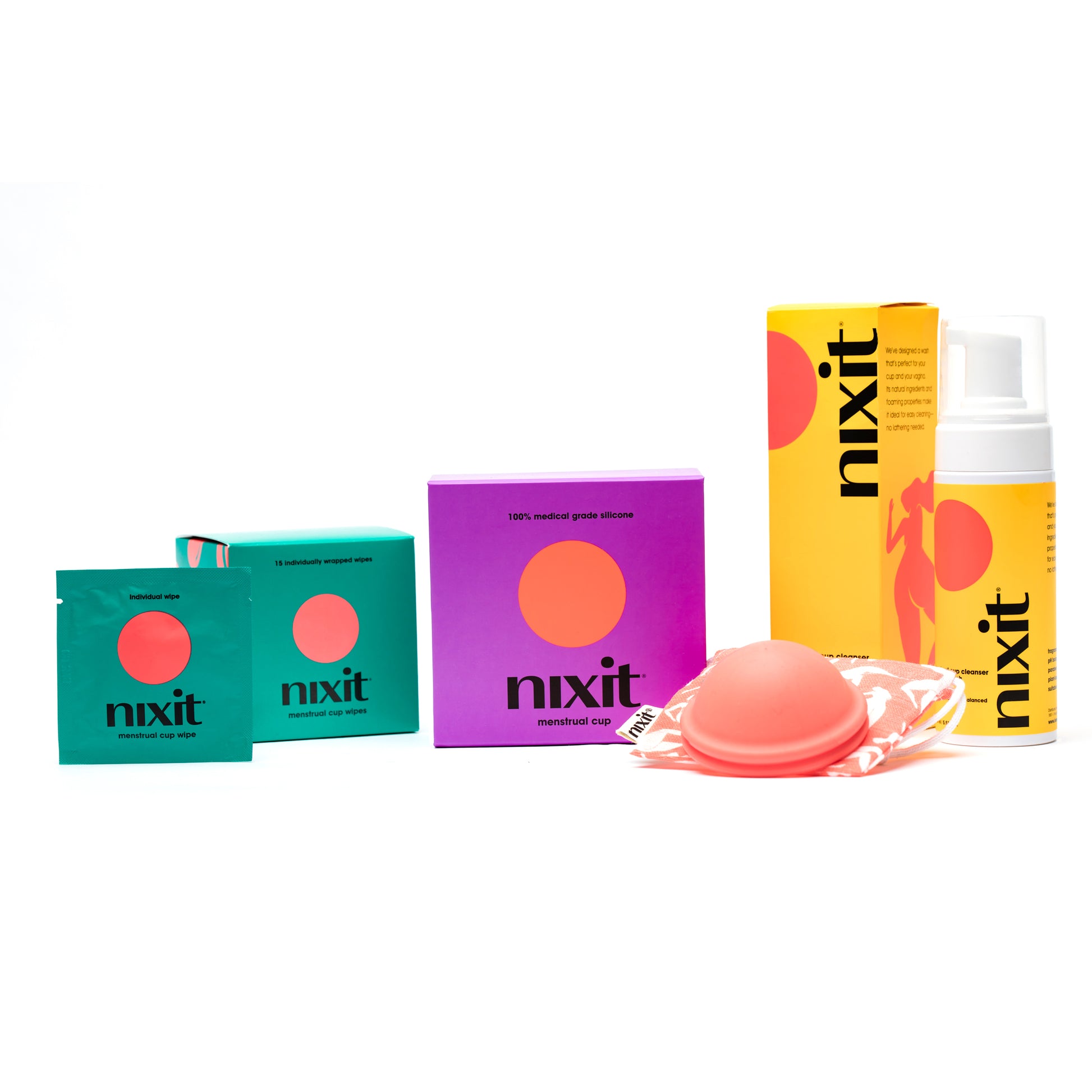 NIXIT - Menstrual Cup - 100% Med Grade Silicone - Sealed box comes
